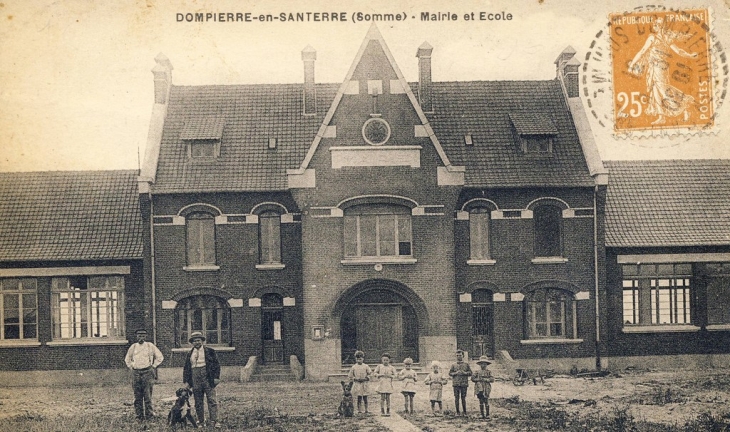 Mairie et école  1931 - Dompierre-Becquincourt