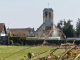 Epagnette : l'église vue du pont sur la Somme