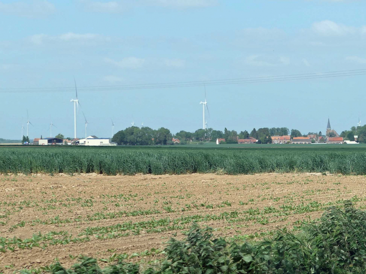 Vue sur le village - Erches