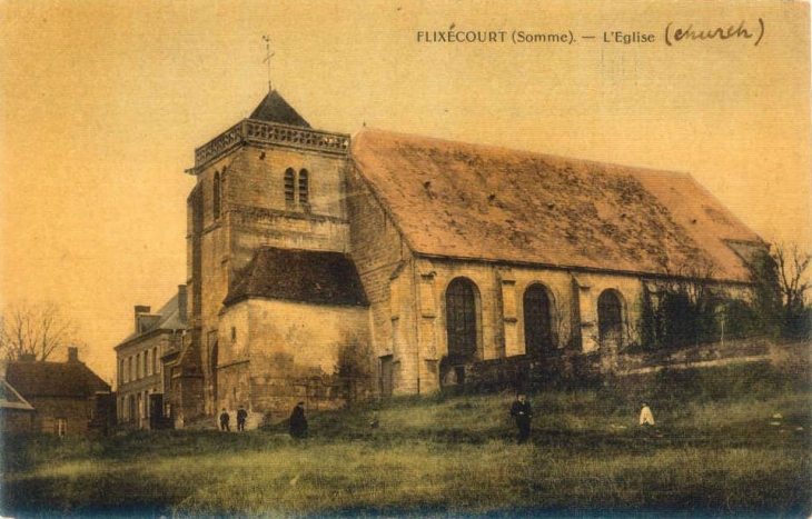 Eglise de Flixecourt, colorisée