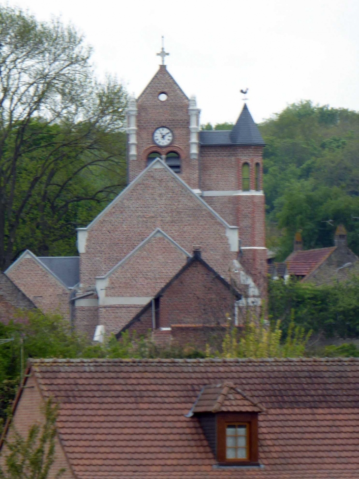 Le clocher et les toits - Fontaine-sous-Montdidier