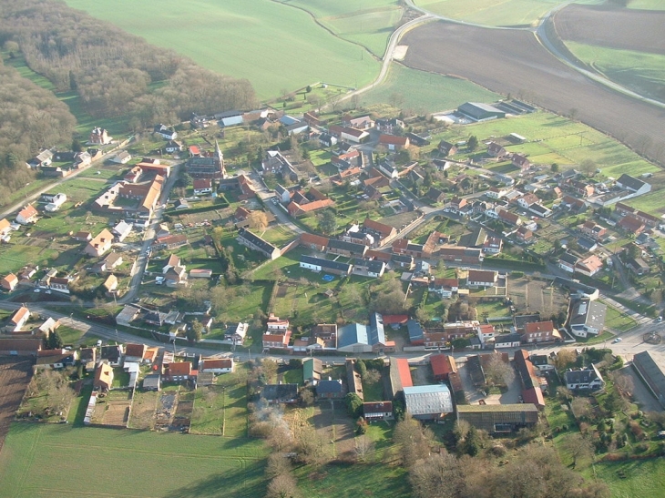 Fricourt vu du ciel