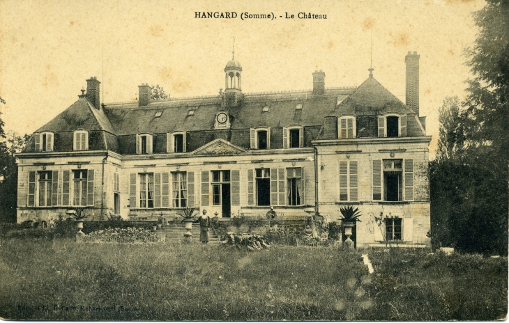 Le Château (carte postale de 1910) - Hangard