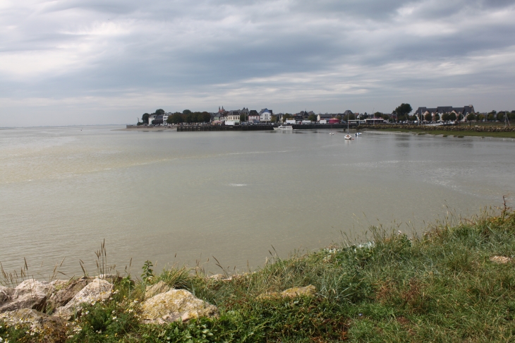 Prise de vue du Crotoy à l'écluse - Le Crotoy