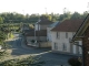 Mairie & Ecole de Mainières vus du cimetière.