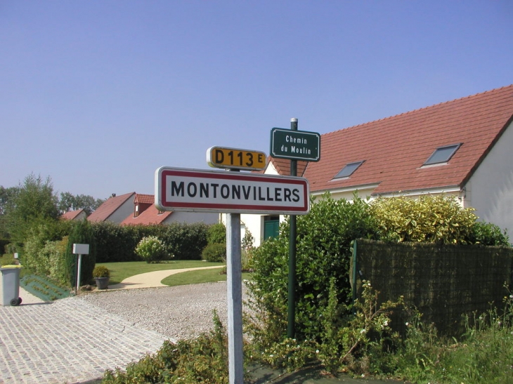 Entrée du village - Montonvillers