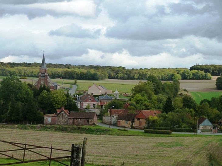 Vue sur le village - Mouflers