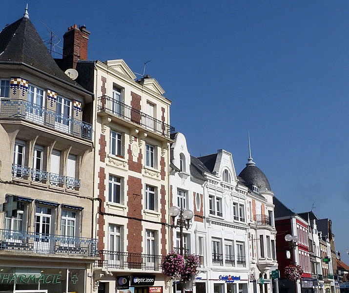 Maisons art déco place de l'hôtel de ville - Péronne