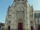 Photo suivante de Saint-Riquier la façade gothique de l'abbatiale