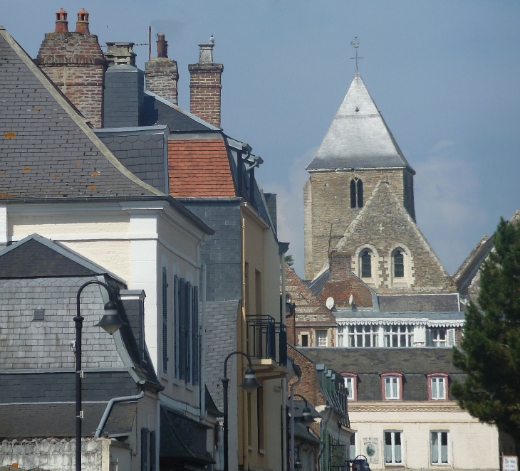 Vue sur la ville haute et le clocher - Saint-Valery-sur-Somme