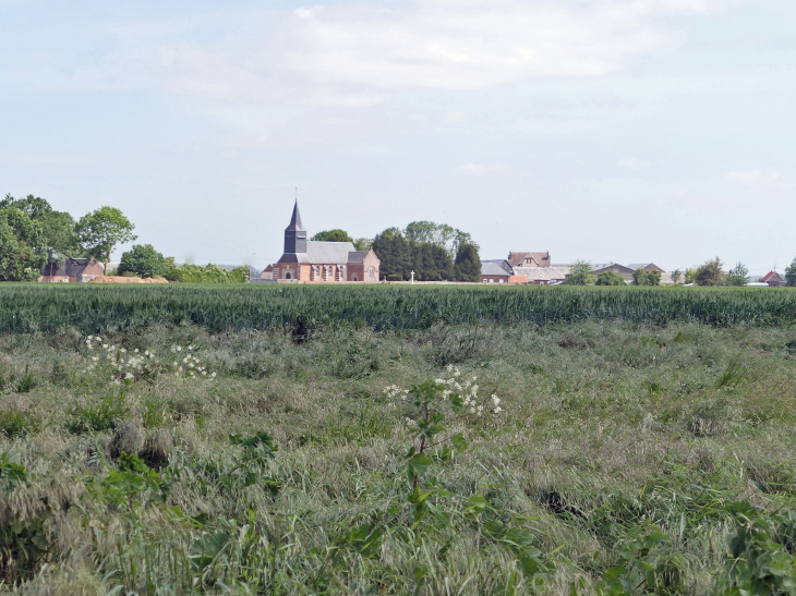 Vue sur le village - Warvillers