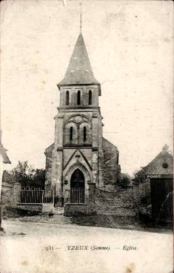 L'église, cachet du 08.08.1904 - Yzeux