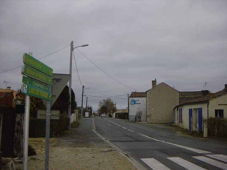 Avenue des Marronniers depuis le rond point rue de la gare - Aigrefeuille-d'Aunis