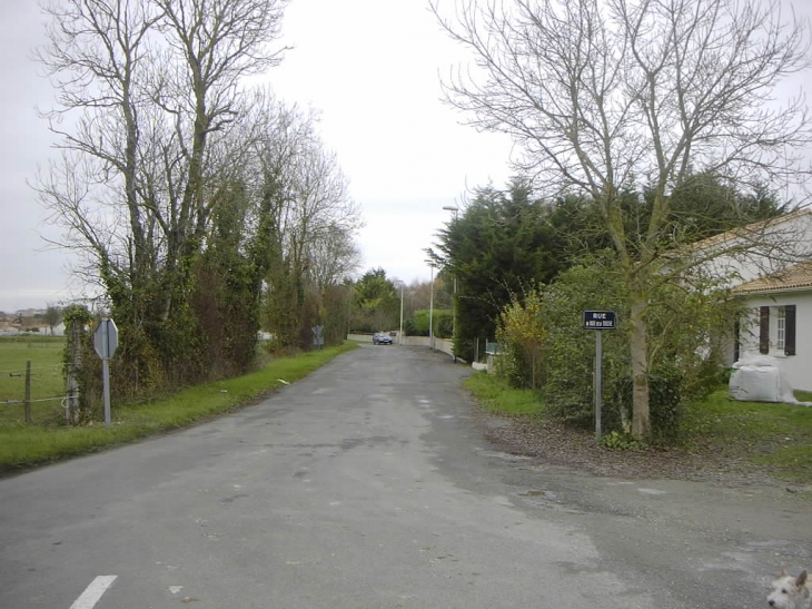 Rue du bois de la Touche depuis la route du Puyvineux - Aigrefeuille-d'Aunis