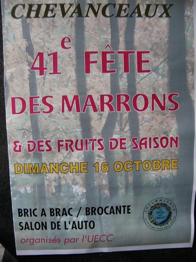 41eme fête des marrons 16 octobre 2011 - Chevanceaux