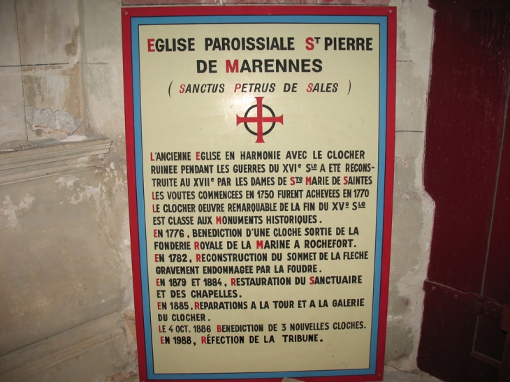 SANCTUS   PETRUS  DE SALE - Marennes