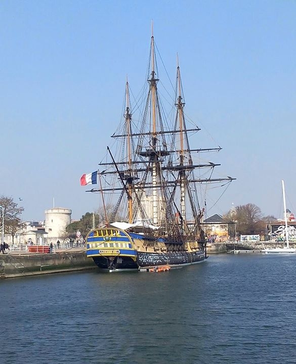 L'hermione au port de la Rochelle - Meschers-sur-Gironde