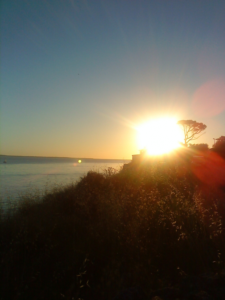 Coucher de soleil sur l'estuaire - Meschers-sur-Gironde