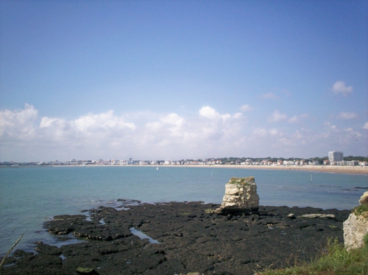 Plage de Royan vue des rochers de Vallières