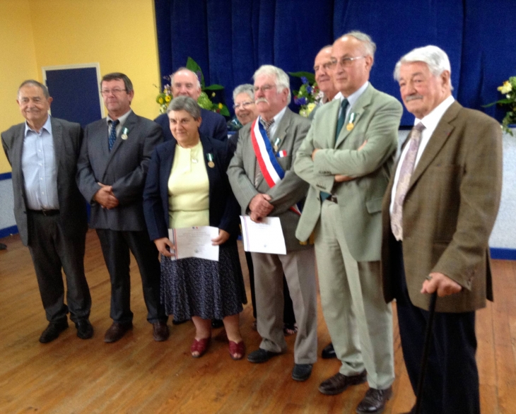 Inauguration embellissement du centre bourg - remise de médailles - Semoussac