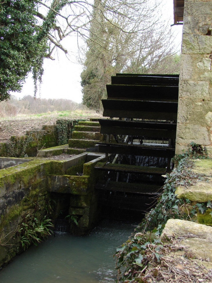 La roue du Grand Moulin - Champagne-Mouton