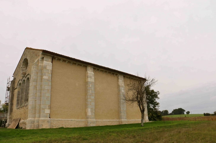 Façade nord de la chapelle des Templiers - Cressac-Saint-Genis