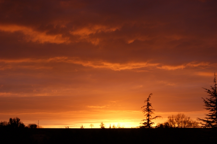 Coucher de soleil douzat