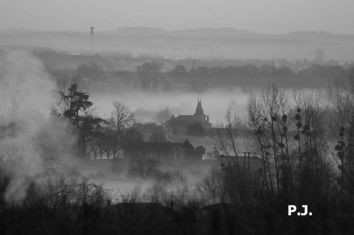 La brume au lever du jour - Javrezac