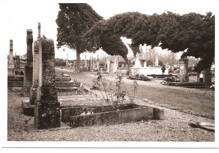 Le cimetière après la tempête de 1999 - Yvrac-et-Malleyrand