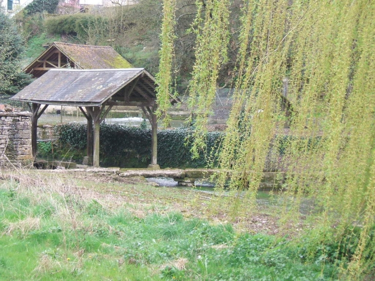 Un des nombreux petits lavoirs et un passage a gue - Exoudun