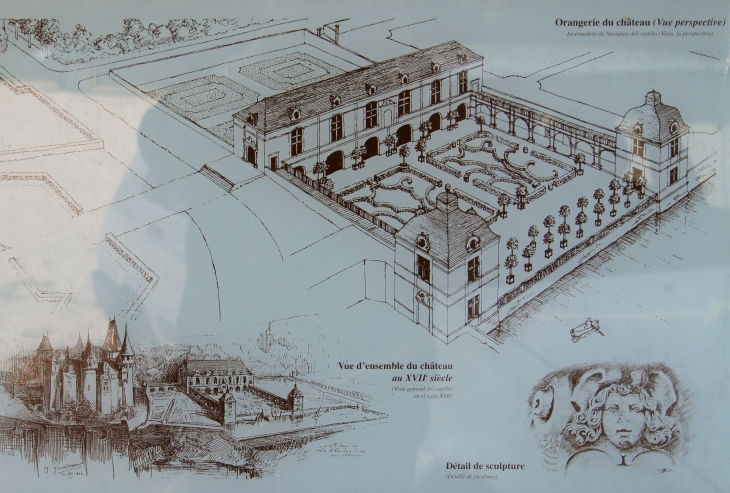 Plan de l'orangerie du château. - La Mothe-Saint-Héray