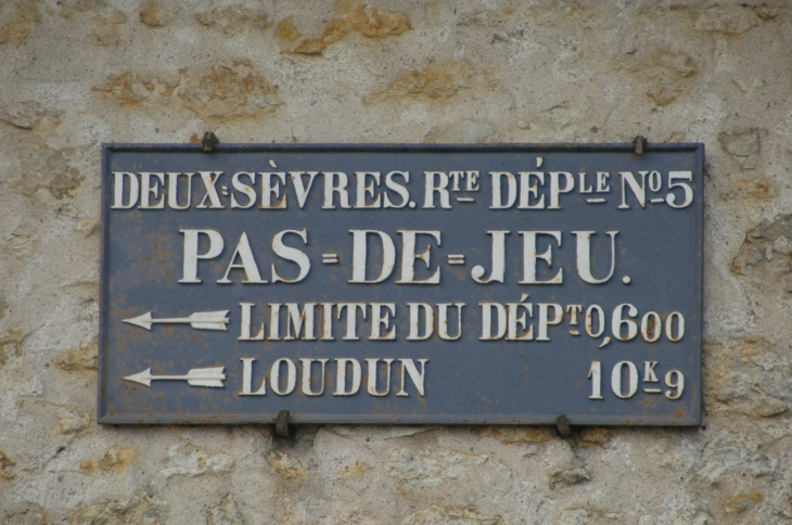 Plaque de cocher  - Pas-de-Jeu