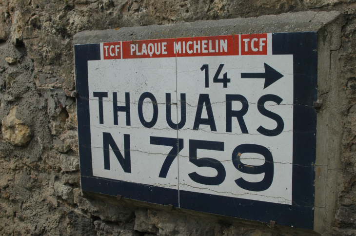 Plaque Michelin - Pas-de-Jeu