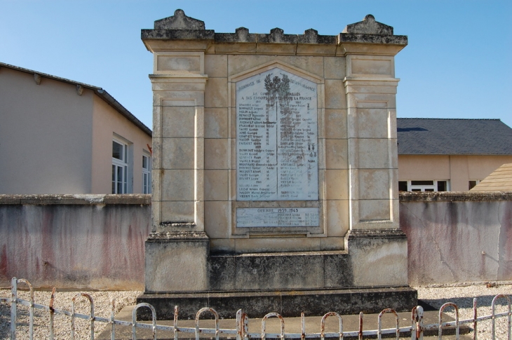 Le monument aux Morts pour la France - Prailles