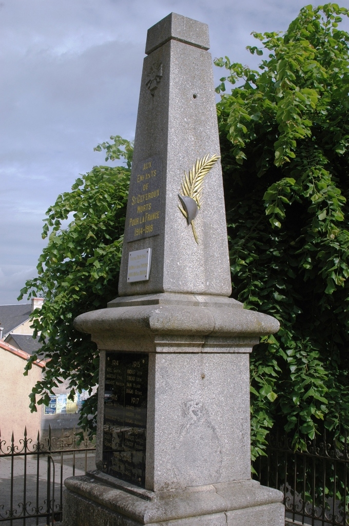 Le monuments aux Morts pour la France - Saint-Généroux