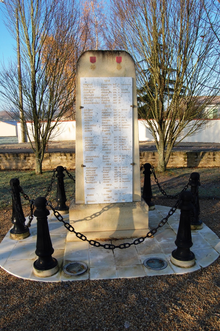 Monument aux Morts pour la France  - Saint-Martin-de-Saint-Maixent