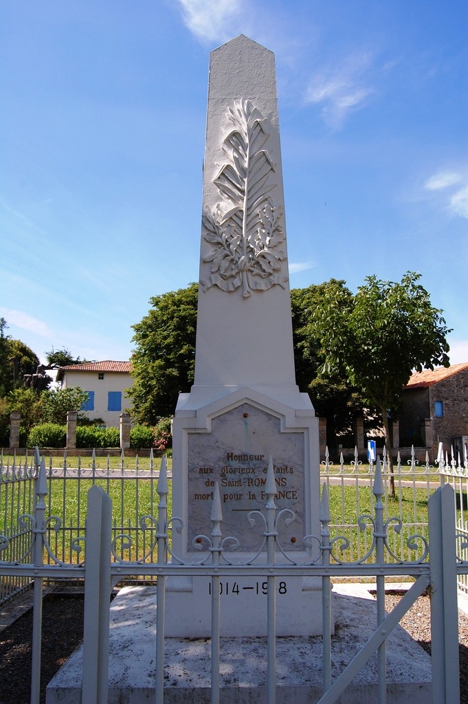 Monuments aux Morts pour la France - Saint-Romans-lès-Melle