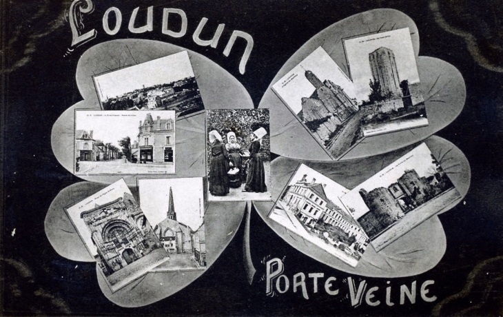 Vers 1910 (carte postale ancienne). - Loudun