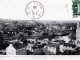 Vue panoramique prise  du Rocher de Coligny - La Vallée de Clain au pont Joubert et le Collège SAint Joseph, vers 1908 (carte postale ancienne).