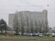 CHU La Milétrie sous la neige de janvier (Poitiers)