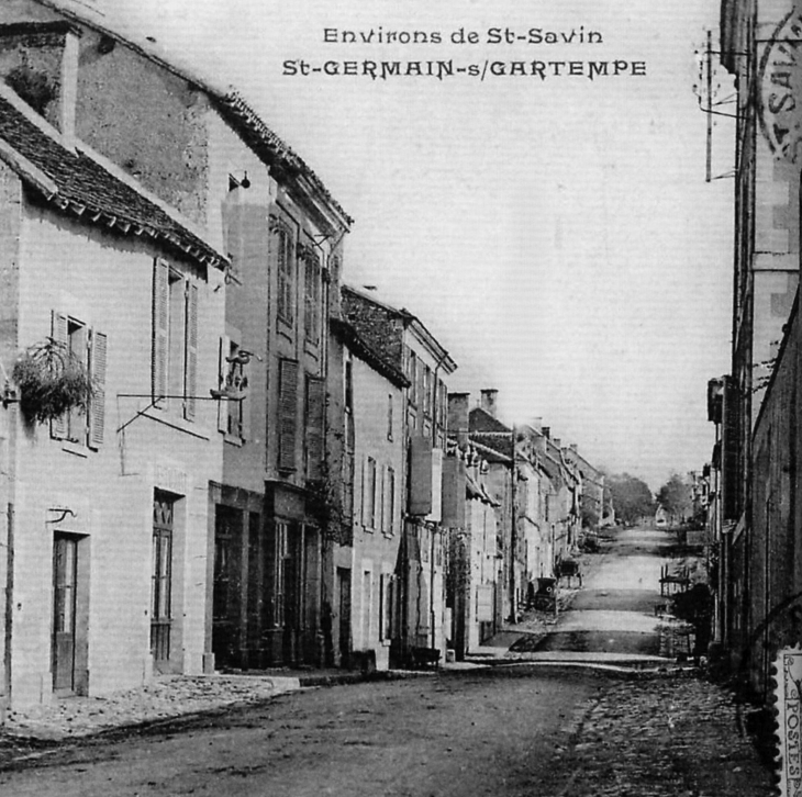 Environs de Saint-Savin, début XXe siècle.(carte postale ancienne). - Saint-Germain