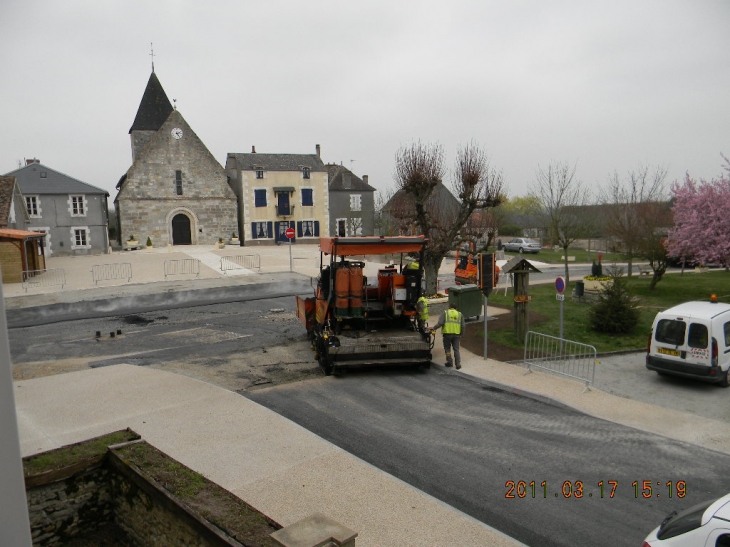 Travaux du bourg - Saint-Léomer