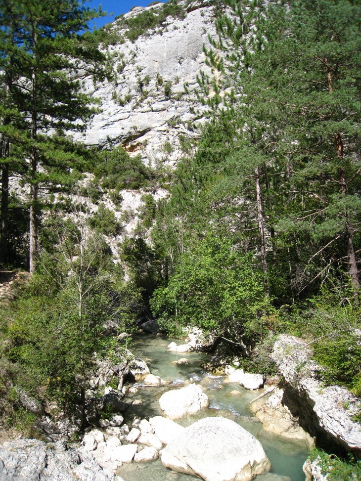 Dans les gorges de Trévans - Estoublon