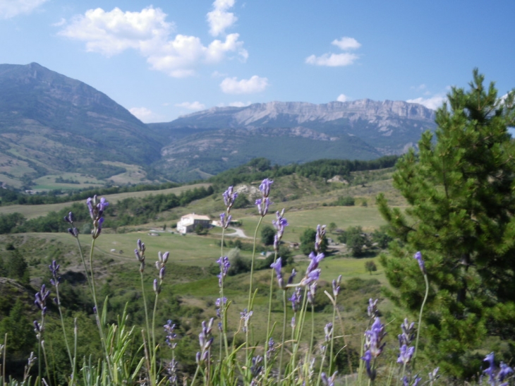 Vue sur les Hautes Duyes. - Hautes-Duyes