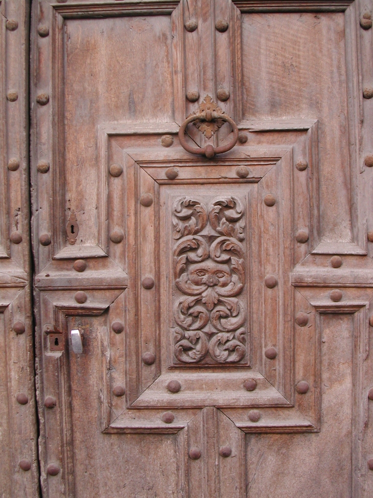 Détail de la porte  - Jausiers