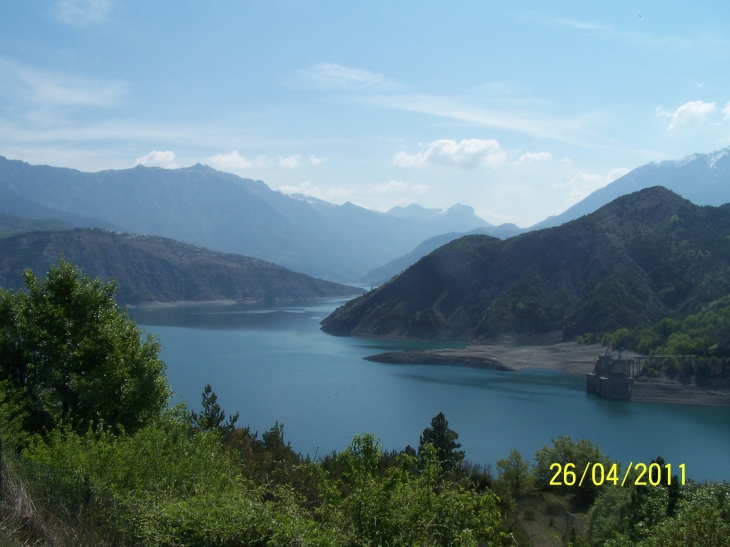 Le barrage de serre ponçon - La Bréole