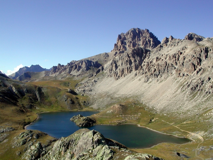 La Tête de Moïse 3104m de puis la cime sud du lac  - Larche