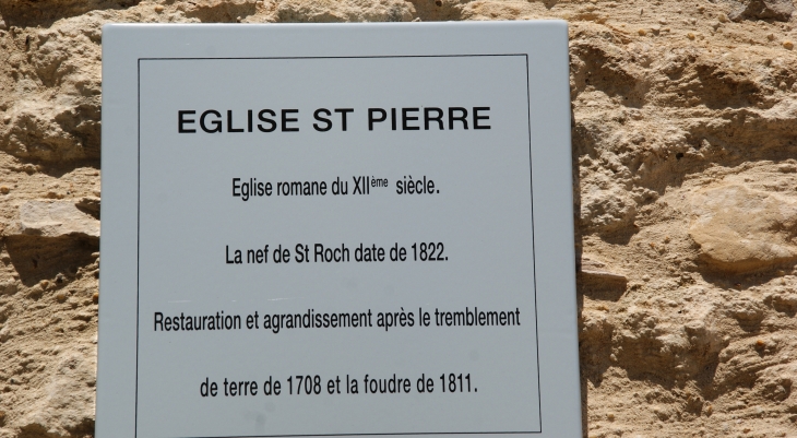 !église Saint-Pierre 12 Em Siècle - Pierrevert