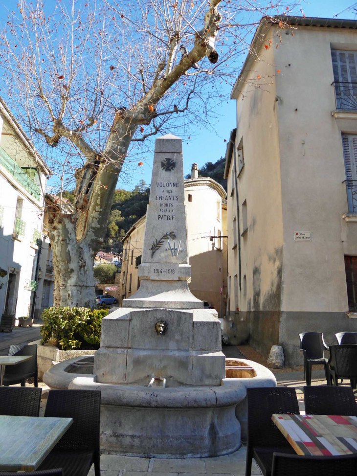 La fontaine-monument aux morts - Volonne