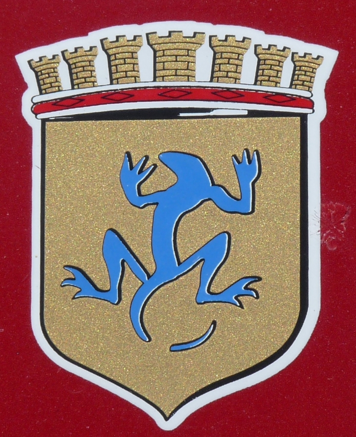 Le blason de la commune - Coaraze